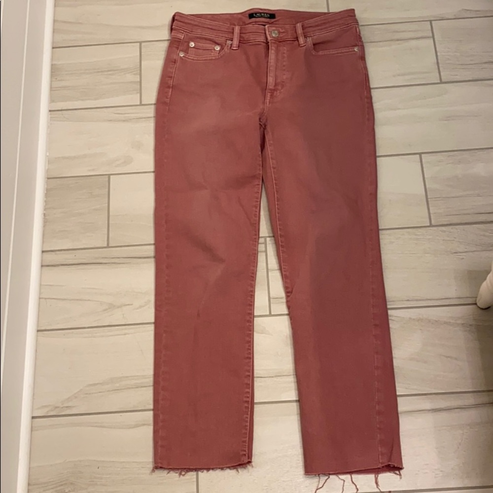 NWOT Lauren by Ralph Lauren Salmon Colored Jeans